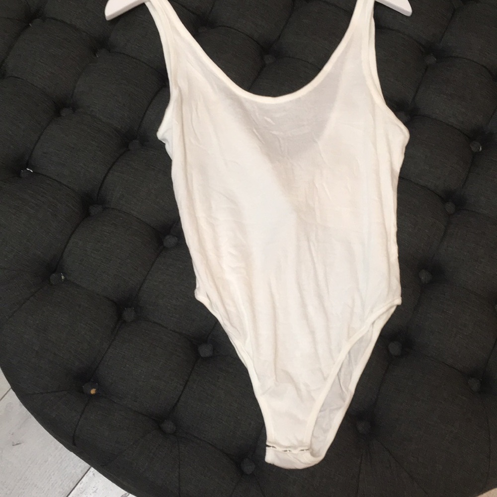 White free people body suit